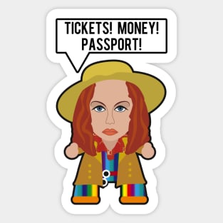 Tickets, Money, Passport! Sticker